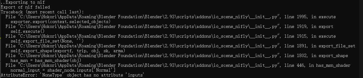 Error on export caused by shader · Issue #81 · BadDogSkyrim/PyNifly ...