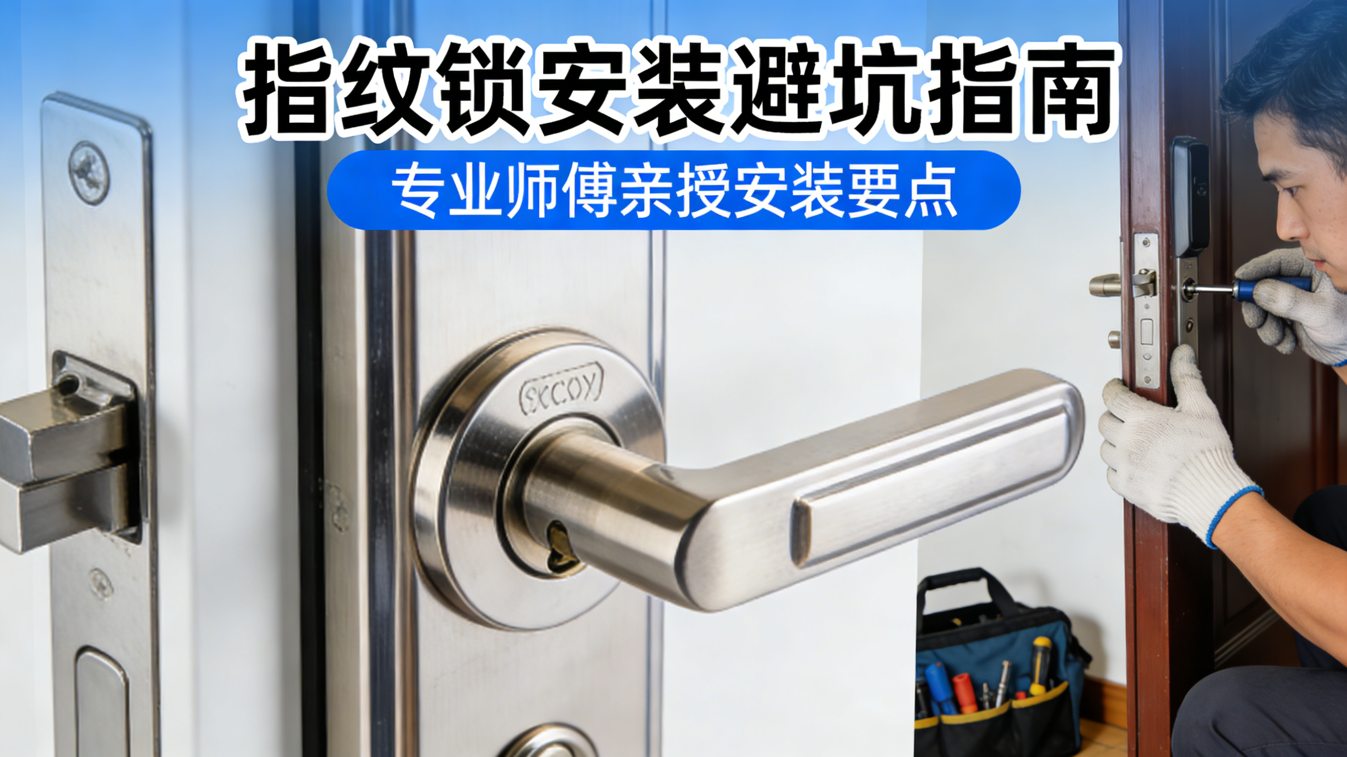 指纹锁安装避坑!这4个细节没注意,再贵的指纹锁也白买|开锁换锁智能锁18888335500