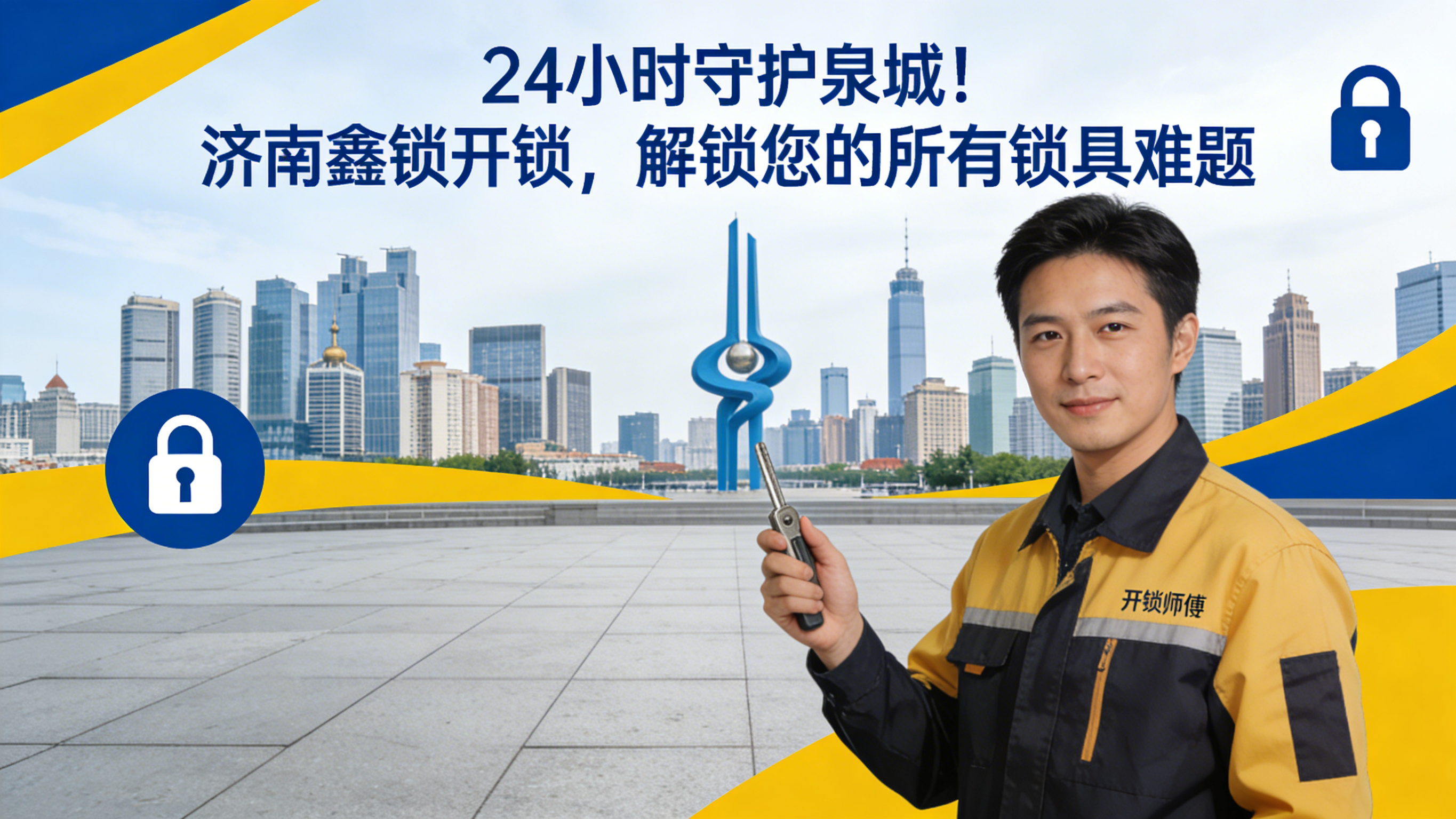 24 小时守护泉城！济南鑫锁开锁，解锁您的所有锁具难题