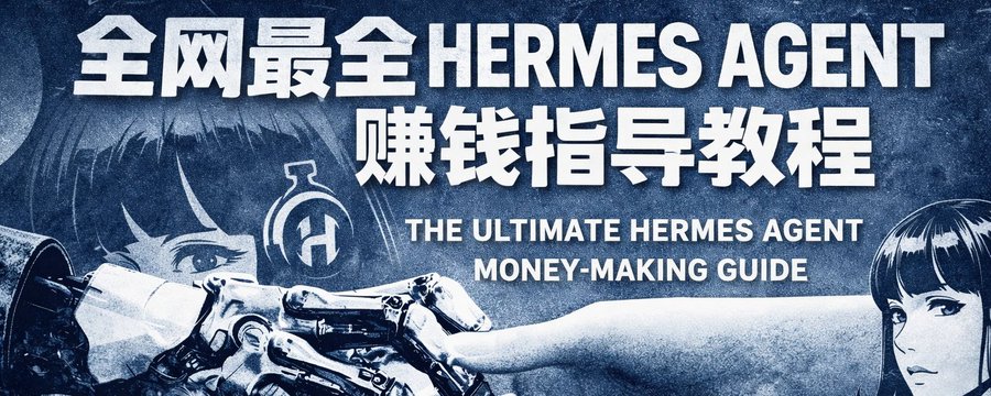 没赶上小龙虾🦞，没关系，我在闲鱼上卖 Hermes 安装教程，日入万元🔥