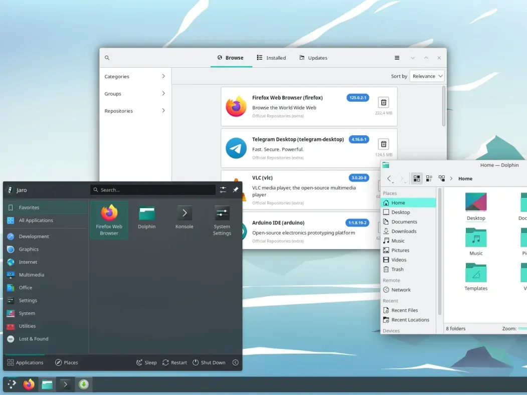 Linux Manjaro v26.0.4