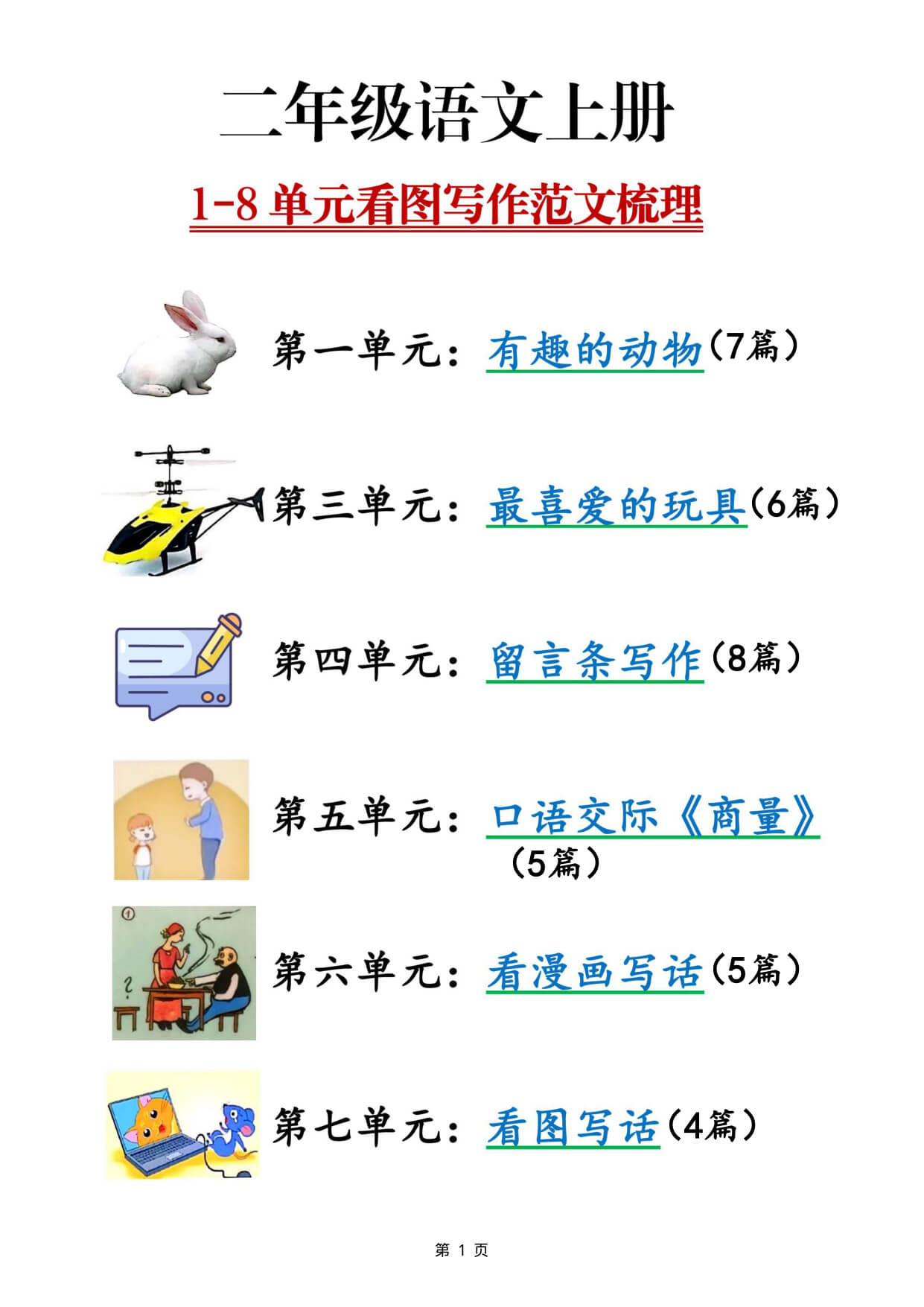 二上语文【1-8单元看图写话范文梳理35篇（34页）】-1.jpg