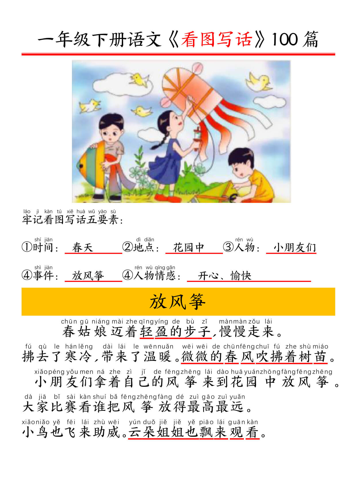 1002一（下）语文精编版看图写话100篇.拼音版-1.jpg