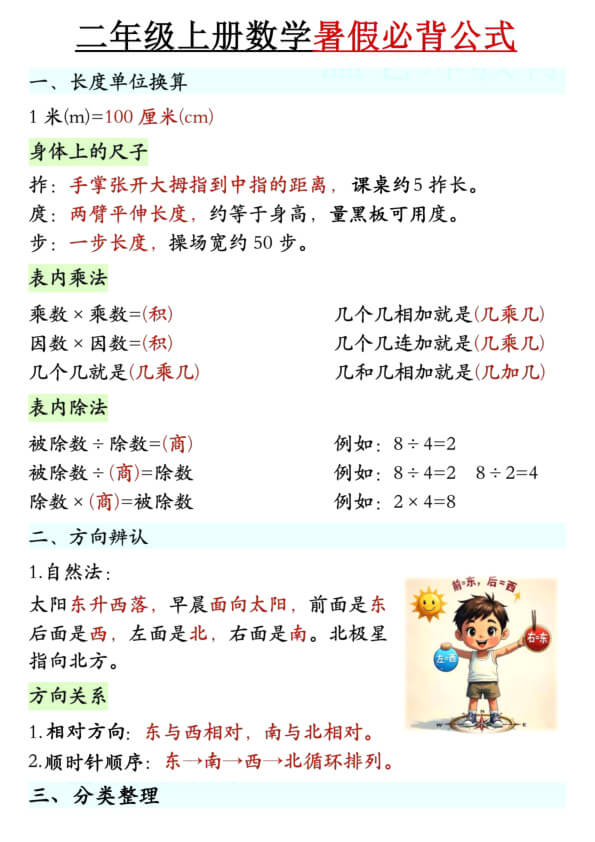 二年级数学上册《暑假必背公式》人教 26秋-1.jpg