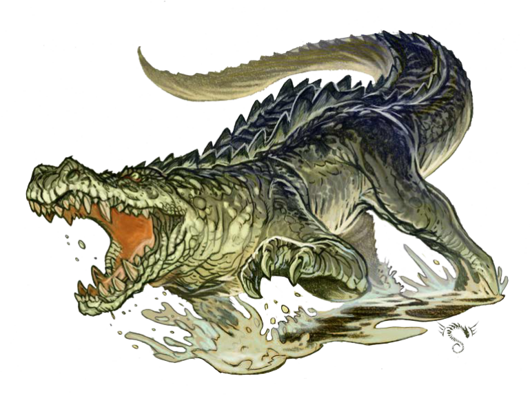 Megafauna, Chalicotherium, Kaprosuchus.png