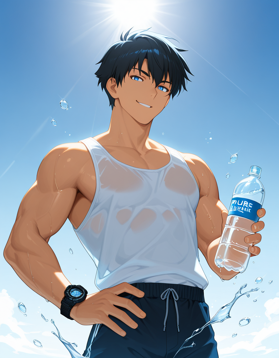 source_anime__masterpiece__best_quality__1boy__white_tank_top__a_handsome_muscular_boy__short_black_hair__confident_slight_smirk__black_tactical_watch_on_wrist__right_hand_on_hip__left_h_519706697.png
