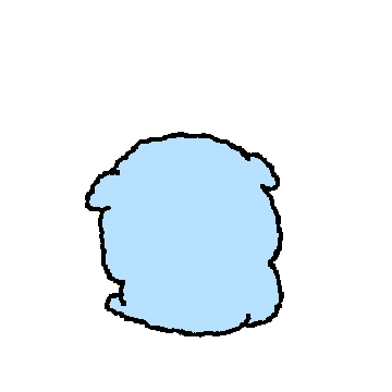 奶黄小狗回头吸着奶嘴卖萌.gif