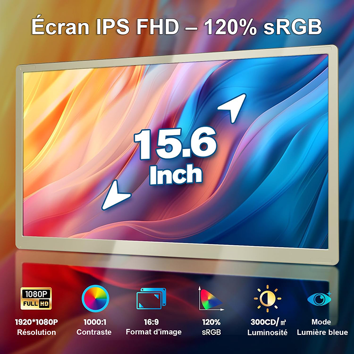 Écran secondaire portable Moniteur d'extension pour Ordinateur Portable 1.png