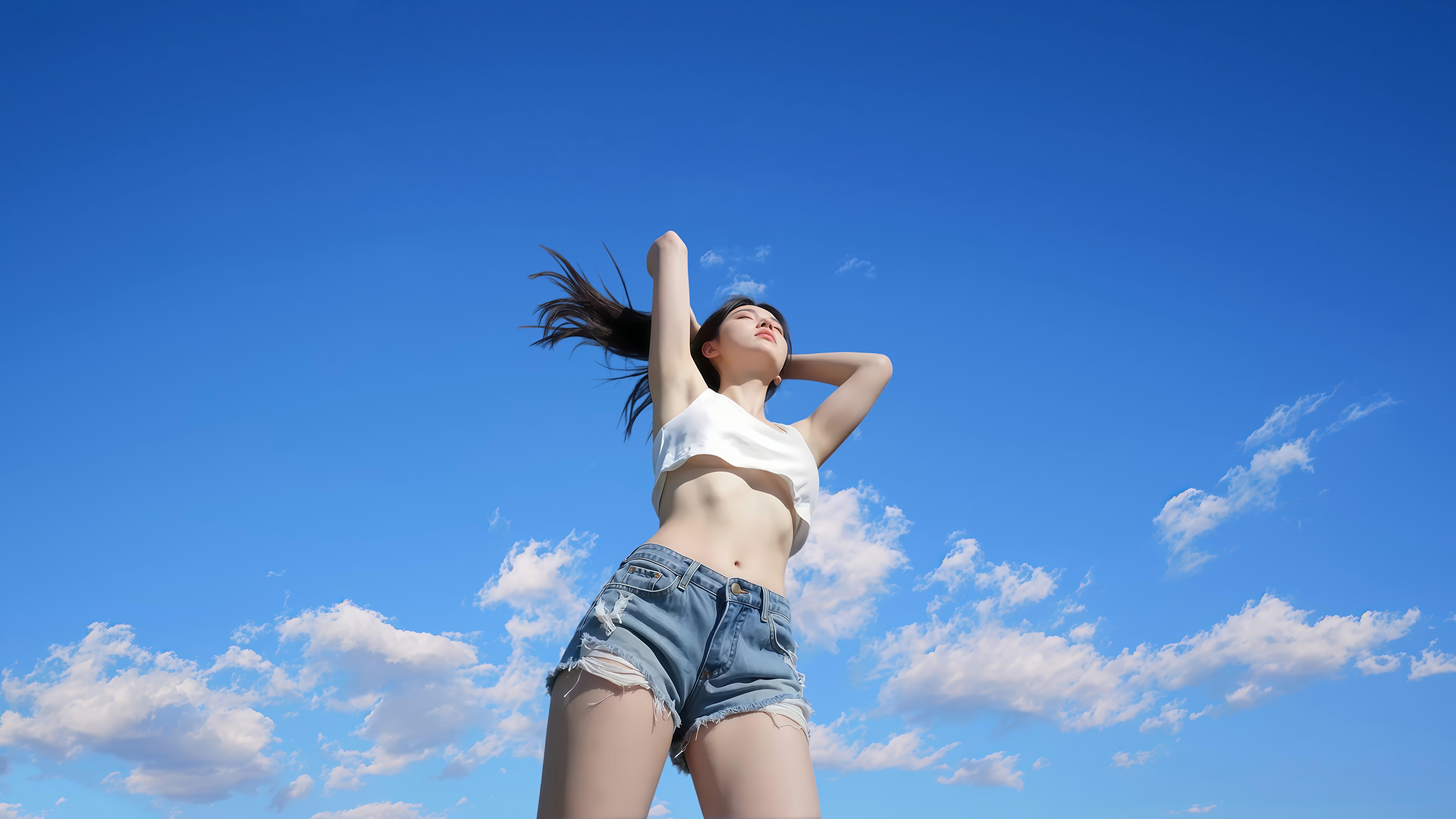 【哲风壁纸】性感美女-户外美景.jpg