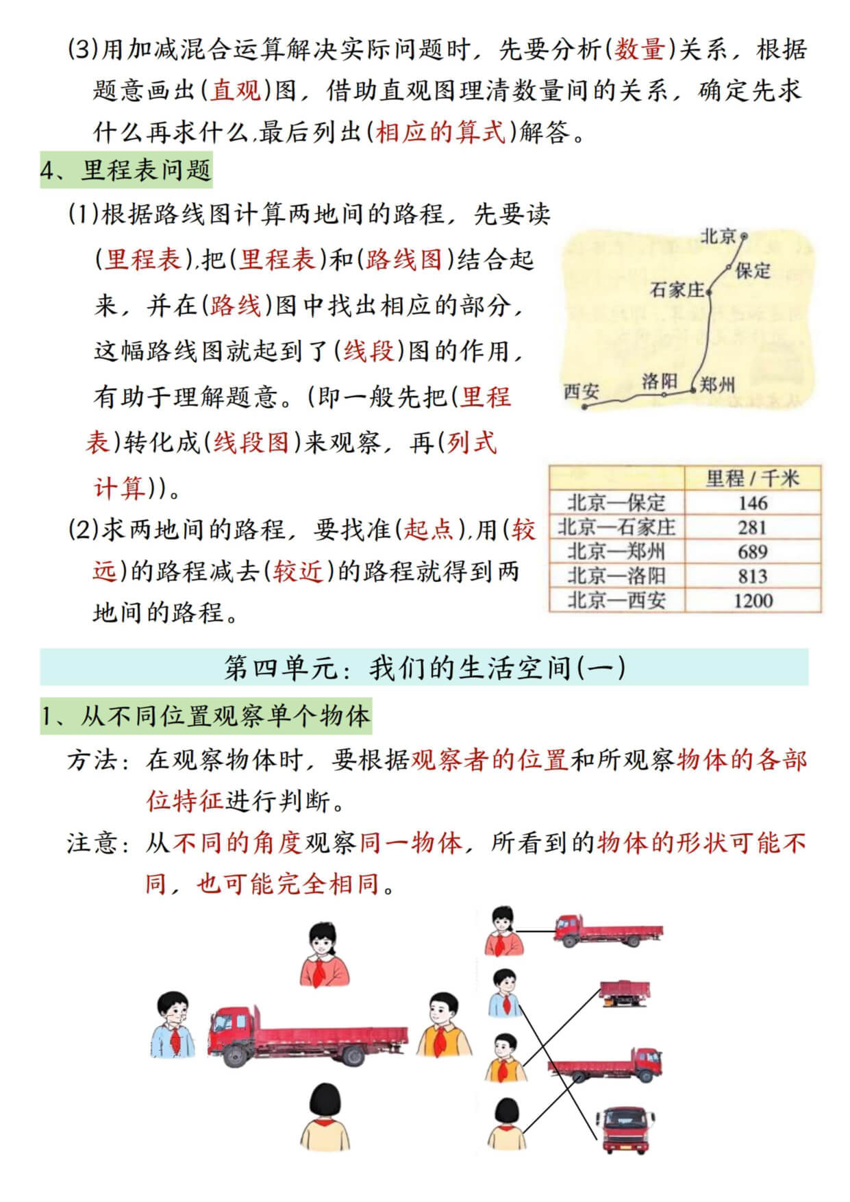 三年级（上）数学  暑假预习必背知识点汇总《北师版》-4.jpg