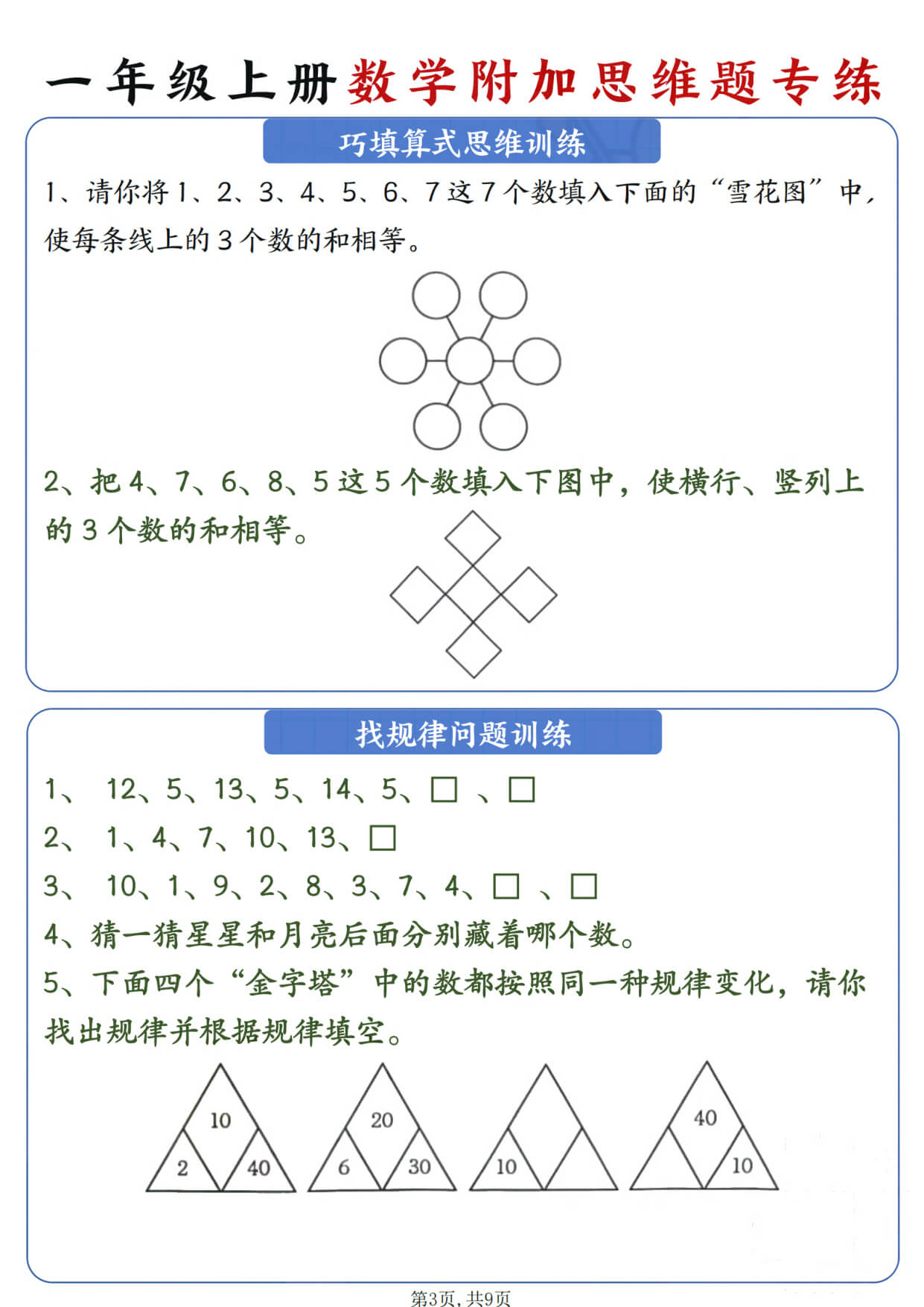 一年级数学上册 附加思维题专练-3.jpg