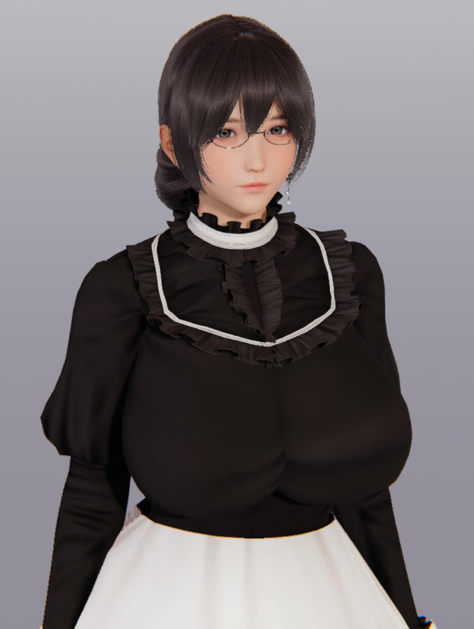 黑发巨乳女仆长和金发巨乳女仆