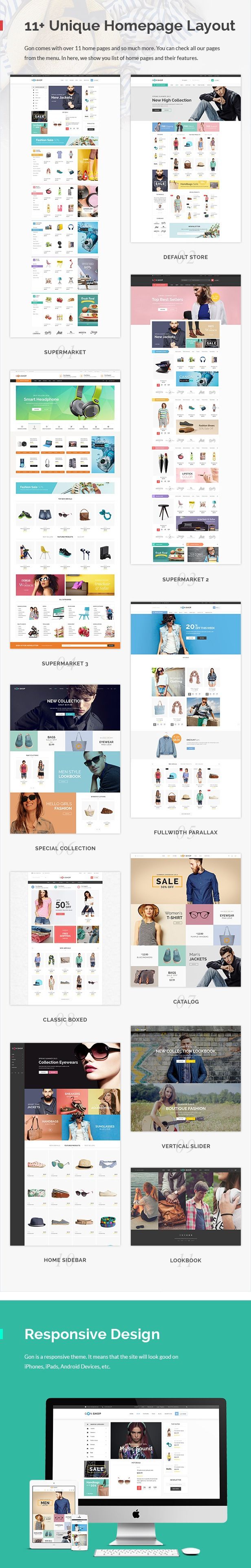 Gon多首页时装服饰跨境电商网站WooCommerce主题V2.2.5