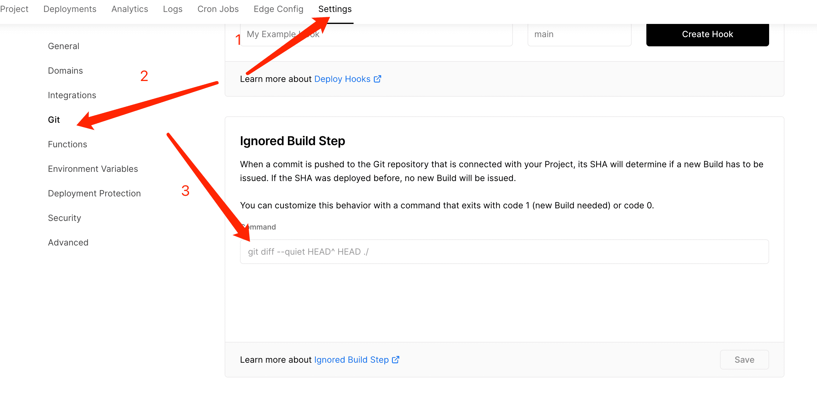 setting-Git-Ignored Build Step