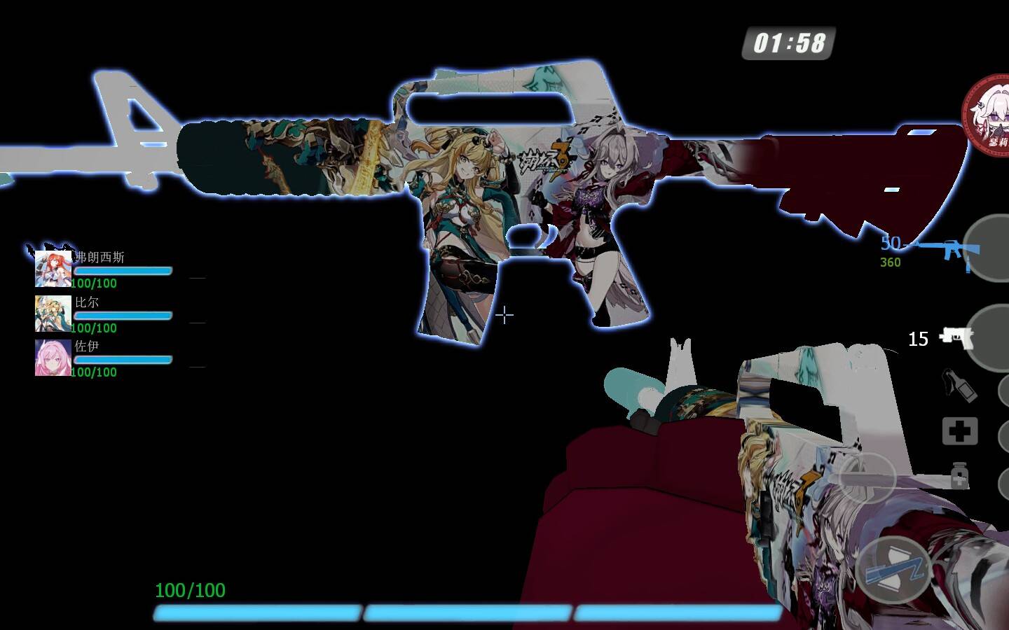 Steam Workshop::[崩坏三]M4A1-S 瑟利姆x松雀 风格 夜光/[Honkai Impact 3rd]CSGO M4A1-S ...
