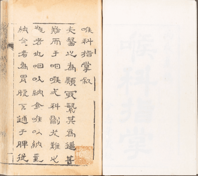 喉科指掌 六卷 / 張宗良著